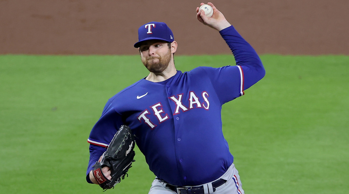 Rangers’ Jordan Montgomery tossed 6 1/3 shutout innings in ALCS Game 1 vs. Astros.